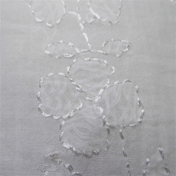 Pak-L Universal Blouse Popover Lightweight Sheer Cotton Gauze Embroidery - Picture 2 of 6